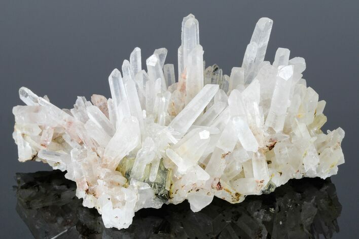 Quartz Crystal Cluster with Pyrite - Peru #178388